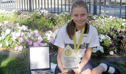 Centaur Public School student Olivia Attenborough-Doyle. Centaur Public School student Olivia Attenborough-Doyle.